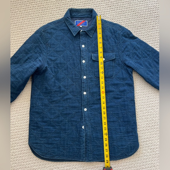 Best Made Co. mens Quilted Jacket Denim in Navy - small - Picture 5 of 7